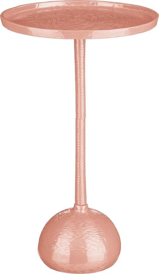 Mica Decorations Colin Bijzettafel H58 x Ø34 cm Gerecycled Aluminium 100% FSC Lichtroze