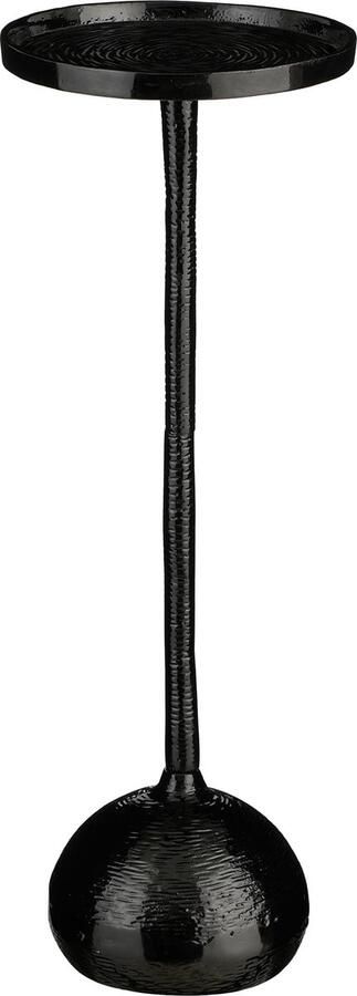 Mica Decorations Colin Bijzettafel H68 x Ø24 cm Gerecycled Aluminium 100% FSC Zwart