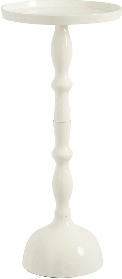 Mica Decorations Duco Bijzettafel H54 x Ø25 cm Gerecycled Aluminium Off-white