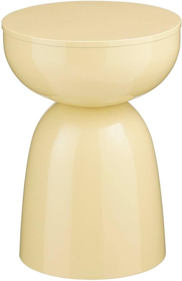 Mica Decorations Elliot Bijzettafel H45 x Ø32 cm IJzer Beige