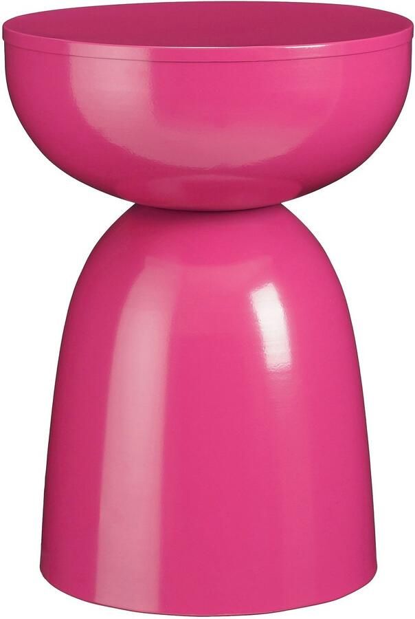 Mica Decorations Elliot Bijzettafel H45 x Ø32 cm IJzer Fuchsia