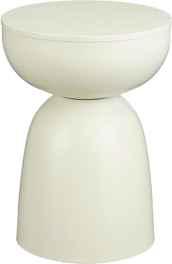 Mica Decorations Elliot Bijzettafel H45 x Ø32 cm IJzer Off-white