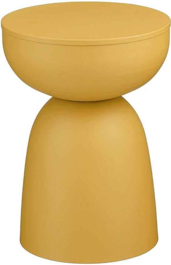 Mica Decorations Elliot Bijzettafel H45 x Ø32 cm IJzer Okergeel