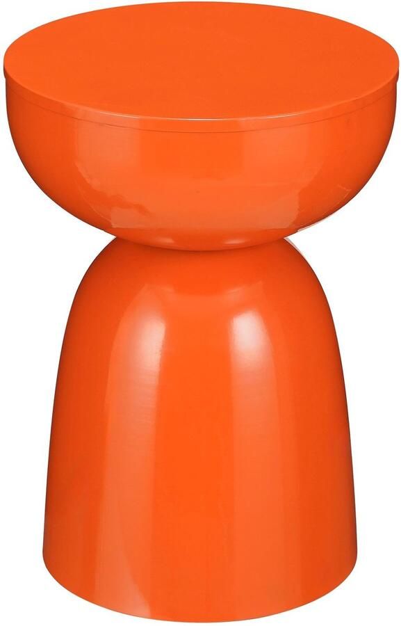 Mica Decorations Elliot Bijzettafel H45 x Ø32 cm IJzer Oranje