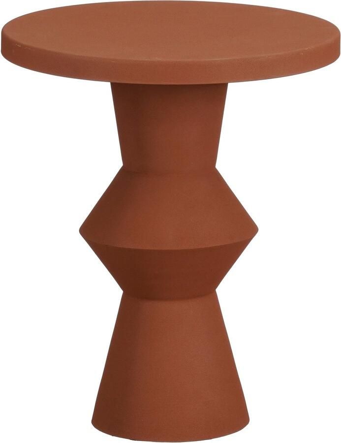 Mica Decorations Estate Bijzettafel H41 x Ø34 cm Metaal Terra