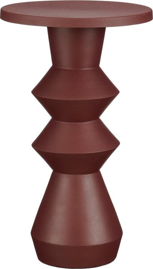 Mica Decorations Estate Bijzettafel H51 x Ø30 cm Metaal Donkerpaars