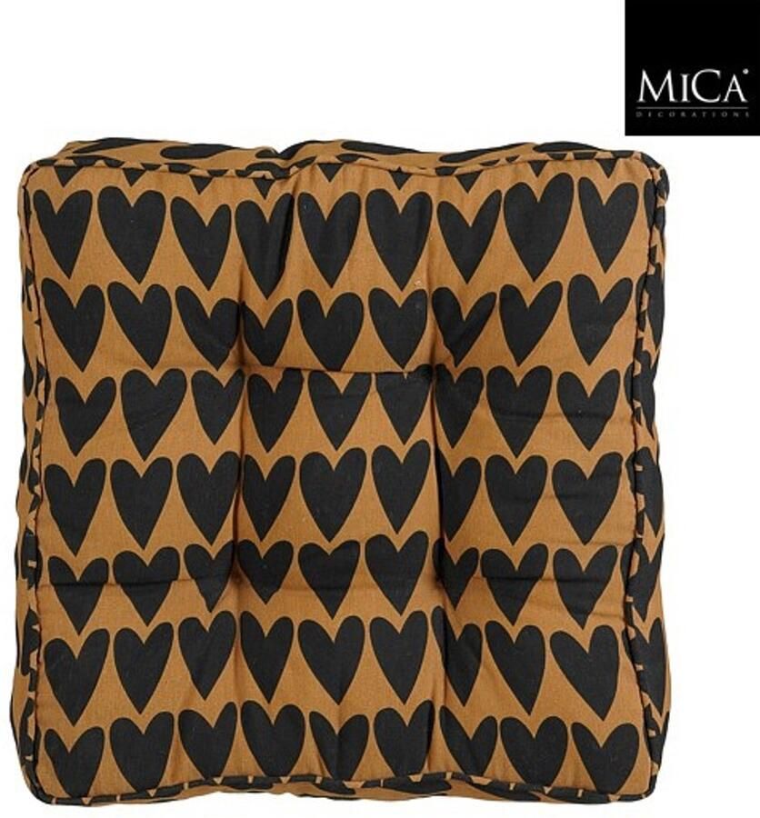 Mica Decorations Katja Matras Kussen 47 x 47 x 10cm Bruin