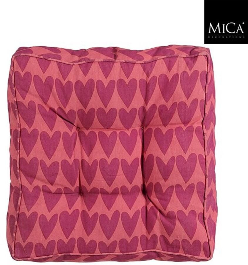 Mica Decorations Katja Matras kussen 47 x 47 x 10cm Roze
