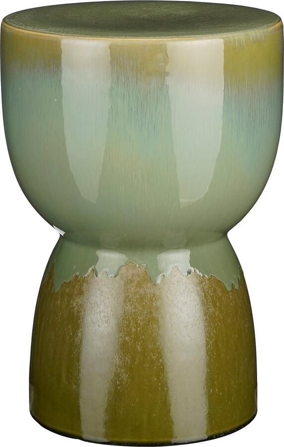 Mica Decorations Lucien Bijzettafel H42 x Ø29 cm Keramiek Groen