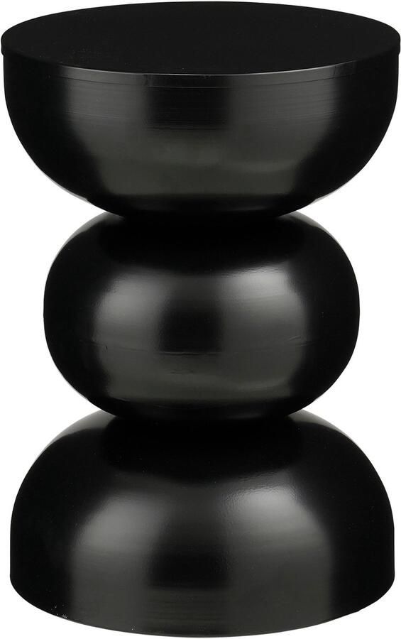 Mica Decorations Luna Bijzettafel H46 x Ø32 cm IJzer Zwart