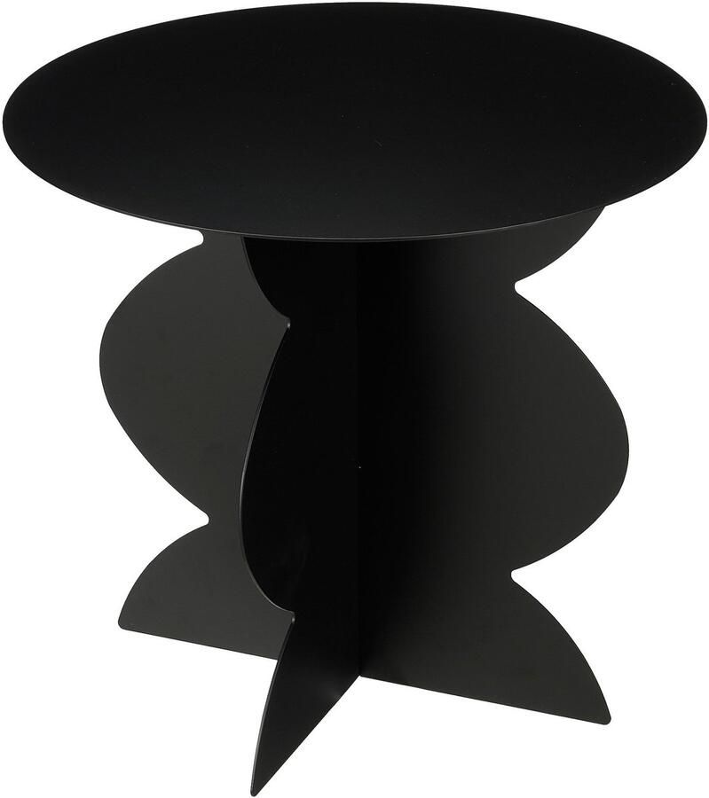 Mica Decorations Rafi Bijzettafel H40 x Ø45 cm IJzer Zwart