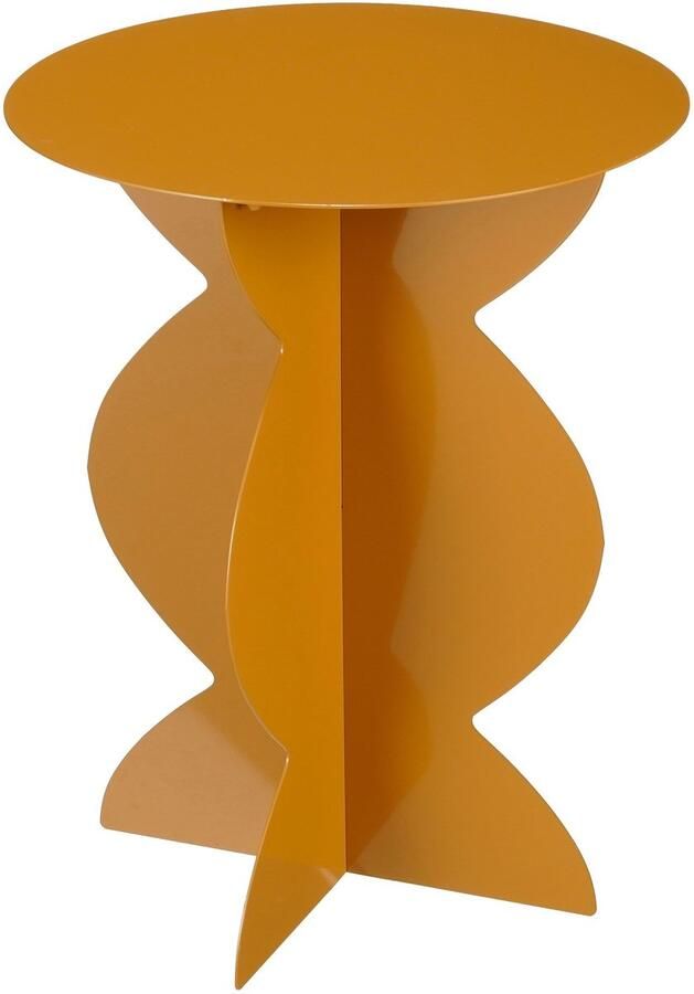 Mica Decorations Rafi Bijzettafel H50 x Ø40 cm IJzer Bruin