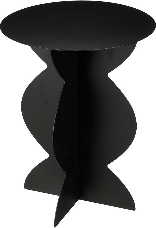 Mica Decorations Rafi Bijzettafel H50 x Ø40 cm IJzer Zwart