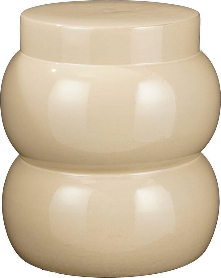 Mica Decorations Bijzettafel Vendi Keramiek Creme 35x40x35 cm (BxHxD)