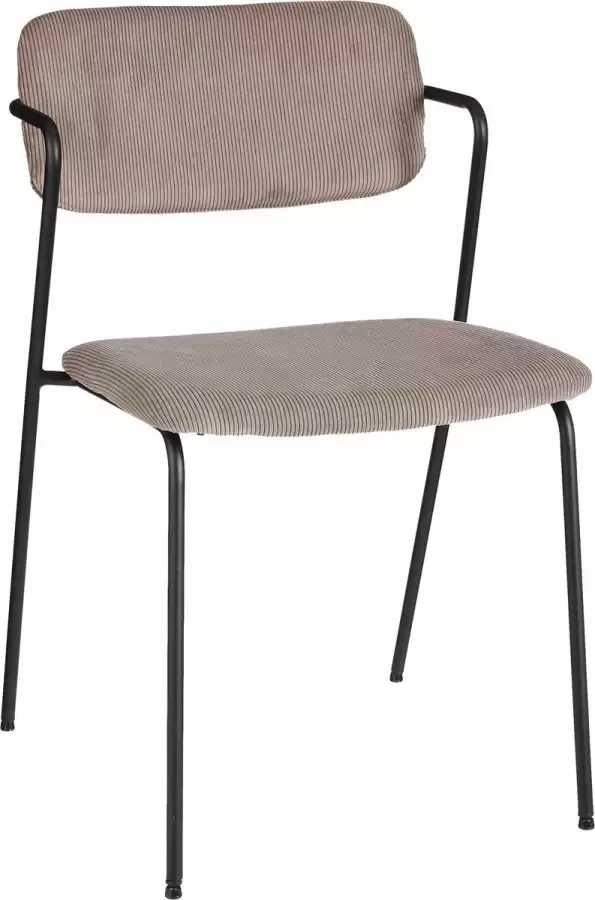 Mica Decorations Nanet Eetkamerstoel Set van 2 Velvet Beige