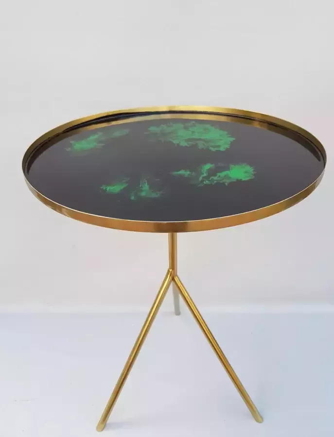 Mica Decorations Side table gold Joshua H 60 5 x D 43cm