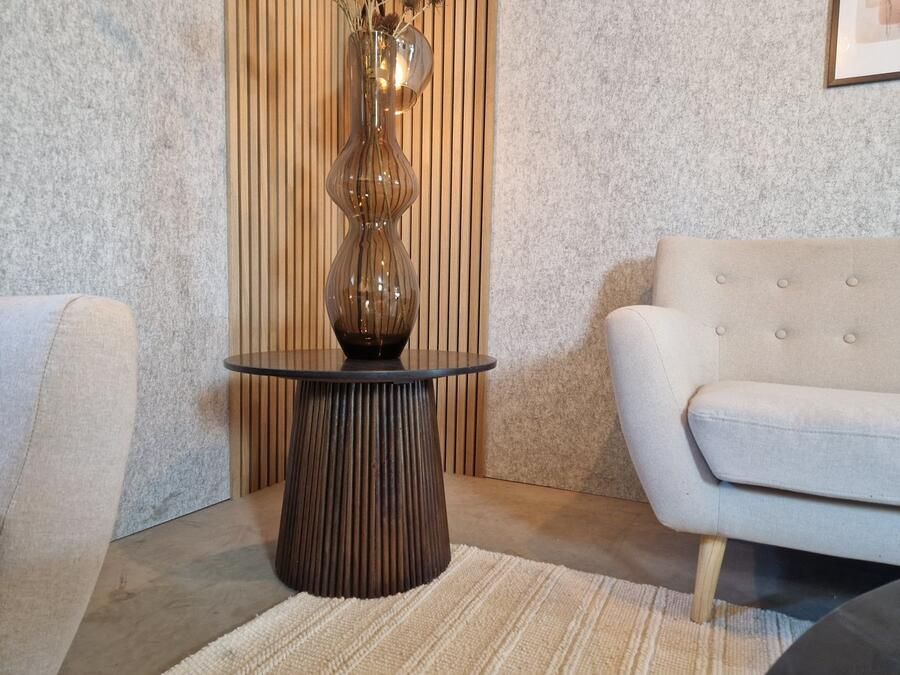 Mijn Stijl Wonen Marmeren Bijzettafel Bruine poot