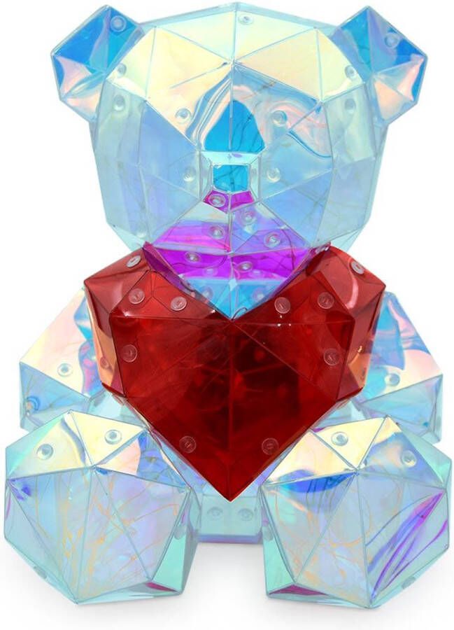 MikaMax Light up Teddy Lamp XL Teddybeer 40CM 3D USB LED verlichting Sfeer verlichting Lamp Teddy Lichtgevende Teddybeer Verschillende Kleuren - Foto 2