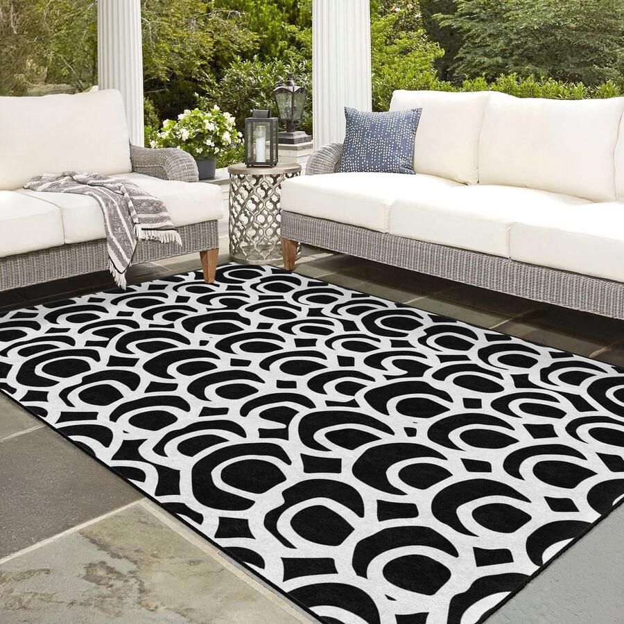 Mila Home Abstract Gebied Rechthoek Tapijt|Kleurrijk Vormen Soft Color Tapijt|Antislip Tapijt|Klassiek Tapijt Decor|Woonkamer Tapijt Modern Tapijt|Luxe Tapijt 557