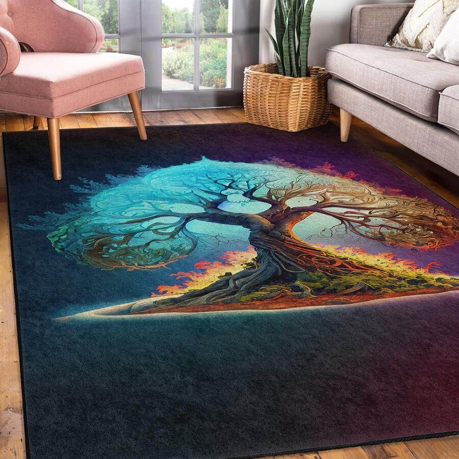 Mila Home Abstract Gebied Rechthoek Tapijt|Kleurrijk Vormen Soft Color Tapijt|Antislip Tapijt|Klassiek Tapijt Decor|Woonkamer Tapijt Modern Tapijt|Luxe Tapijt 796