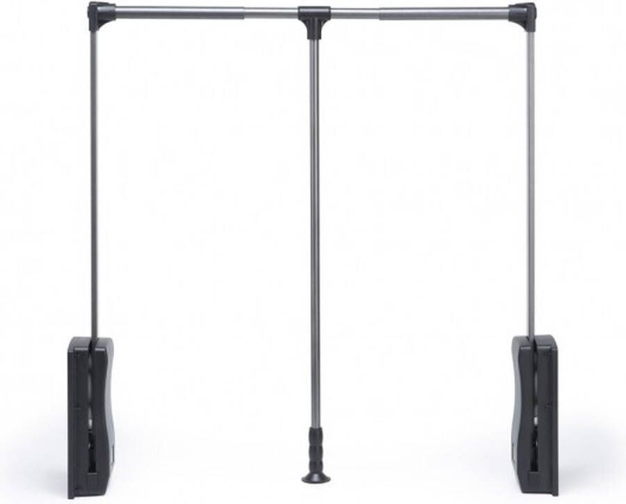 Milano Luxurious Kledinglift – Kledingstang – Luxe Kledingroede – Garderobelift – Draagvermogen 15kg – 83-115 cm – Antraciet