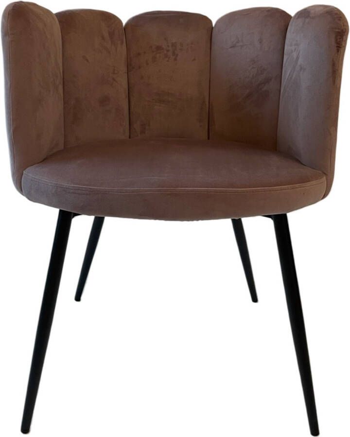 Milano the label Eetkamerstoel “Rosetta set 2 oud roze velvet