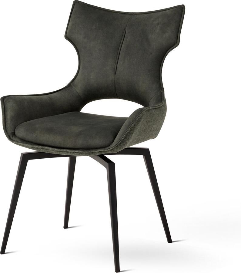 Milano the label Eetkamerstoel Enzo set van 2 groen