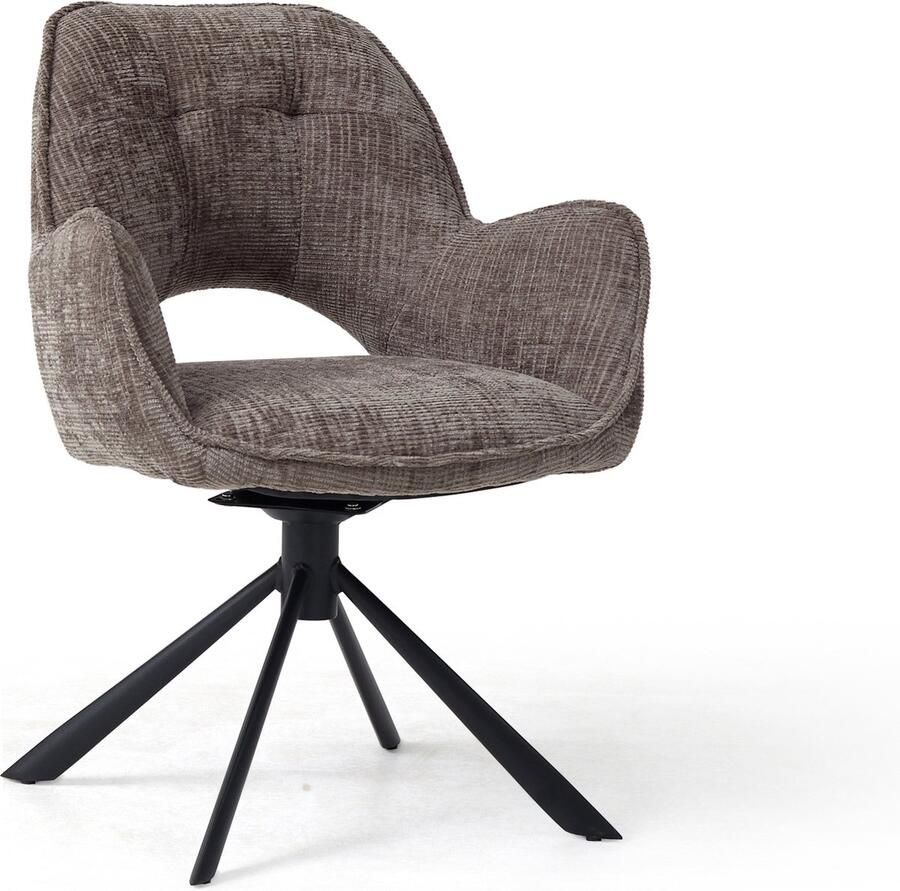 Milano the label Eetkamerstoel Milena set van 2 grijs