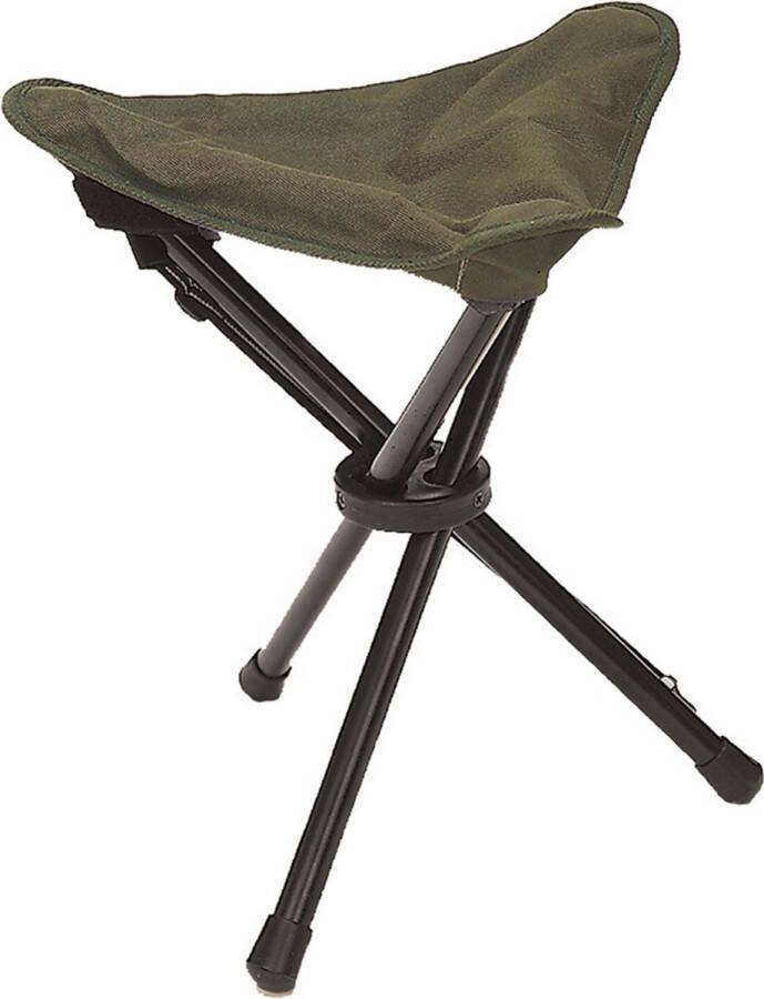 Miltec 3-poot opvouw kruk stoel Groen OD 3-leg folding stool