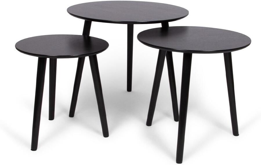 Milton & Oldbrook Bijzettafel Set Zadar Zwart