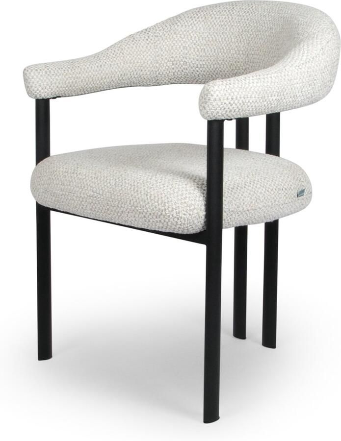 Milton & Oldbrook Eetkamerstoel Basel Lichtgrijs