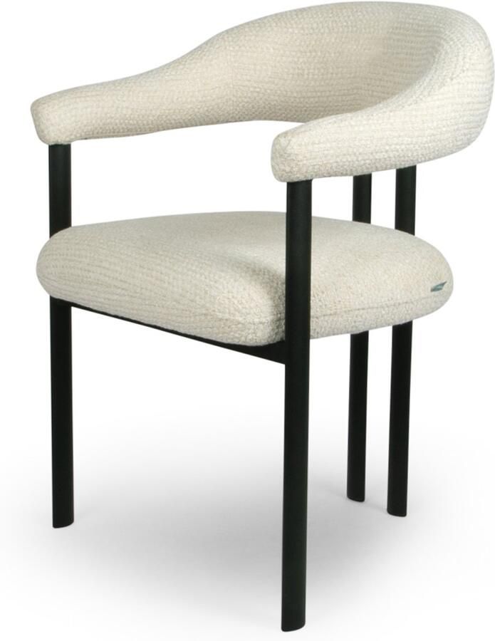 Milton & Oldbrook Eetkamerstoel Basel Wit