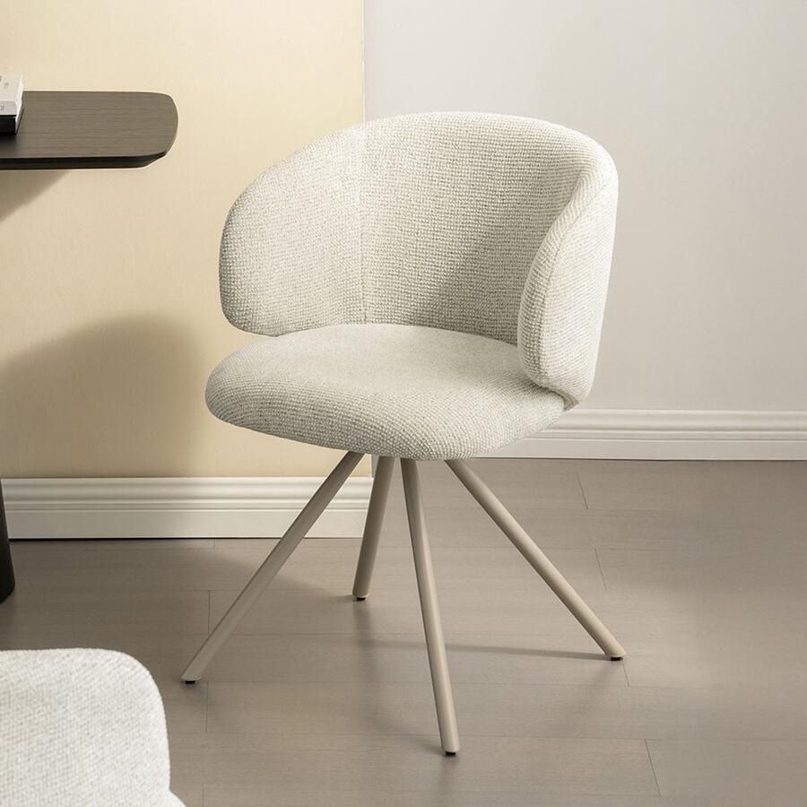 Milton & Oldbrook Eetkamerstoel Draaibaar Astara Beige