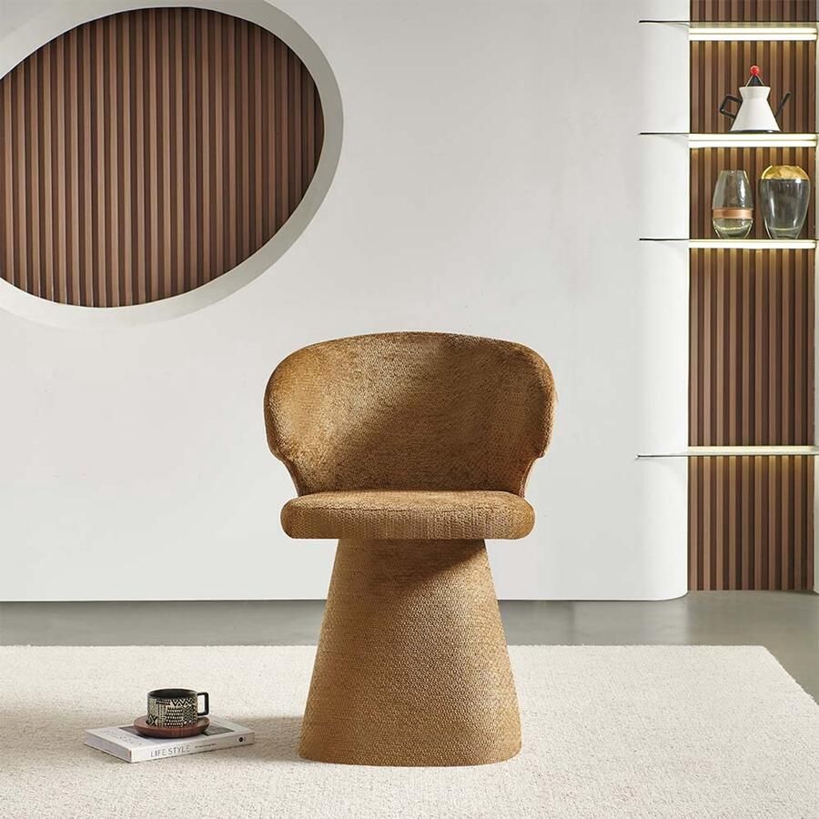 Milton & Oldbrook Eetkamerstoel Draaibaar Hanover Bruin