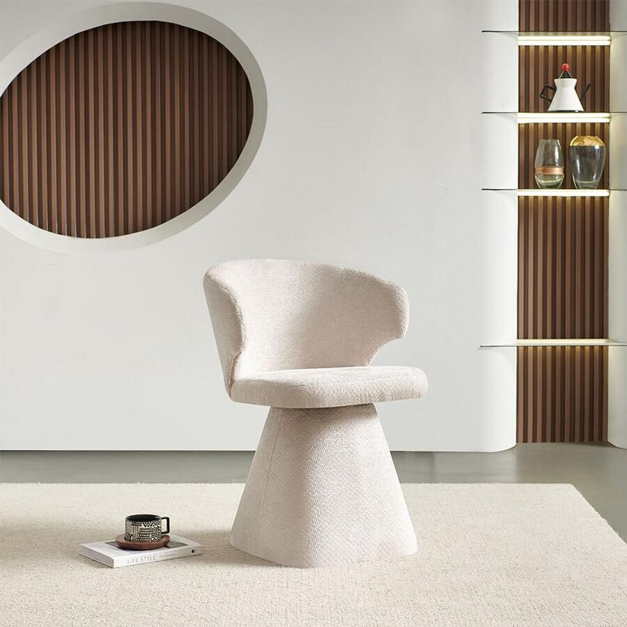 Milton & Oldbrook Eetkamerstoel Draaibaar Hanover Wit