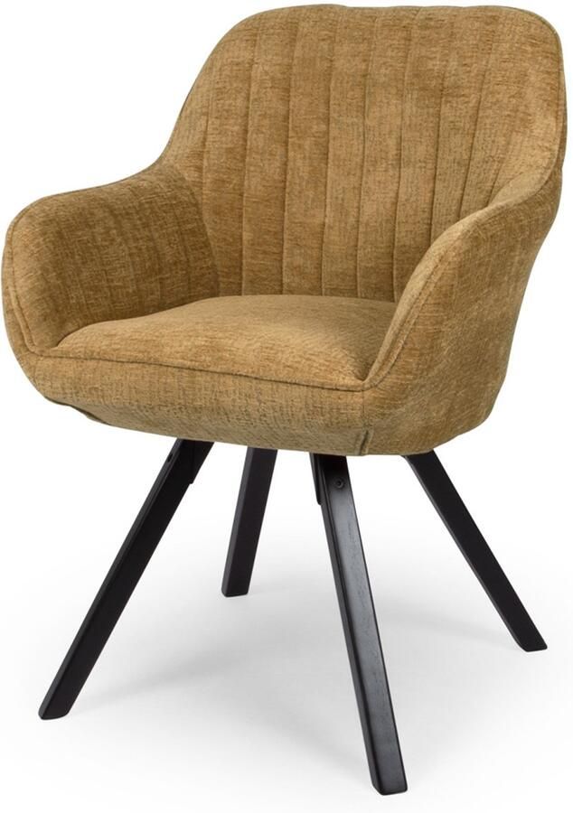 Milton & Oldbrook Eetkamerstoel Draaibaar Madrid Caramel