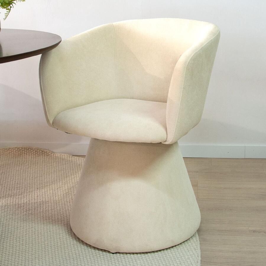 Milton & Oldbrook Eetkamerstoel Draaibaar Sezana Beige