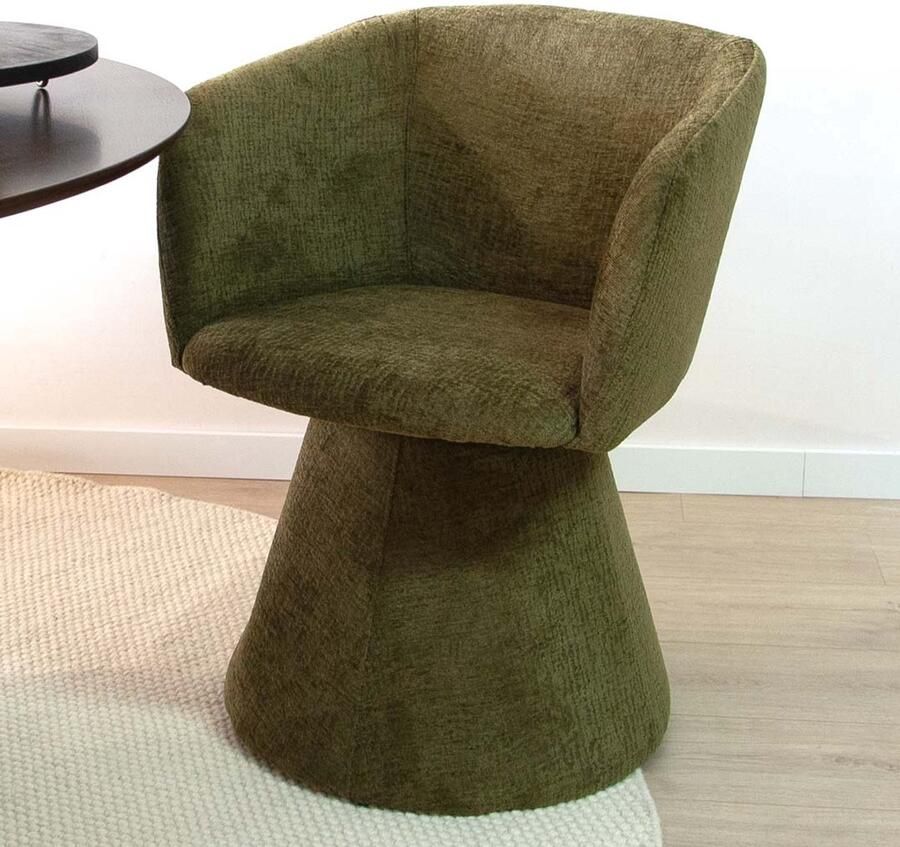 Milton & Oldbrook Eetkamerstoel Draaibaar Sezana Groen