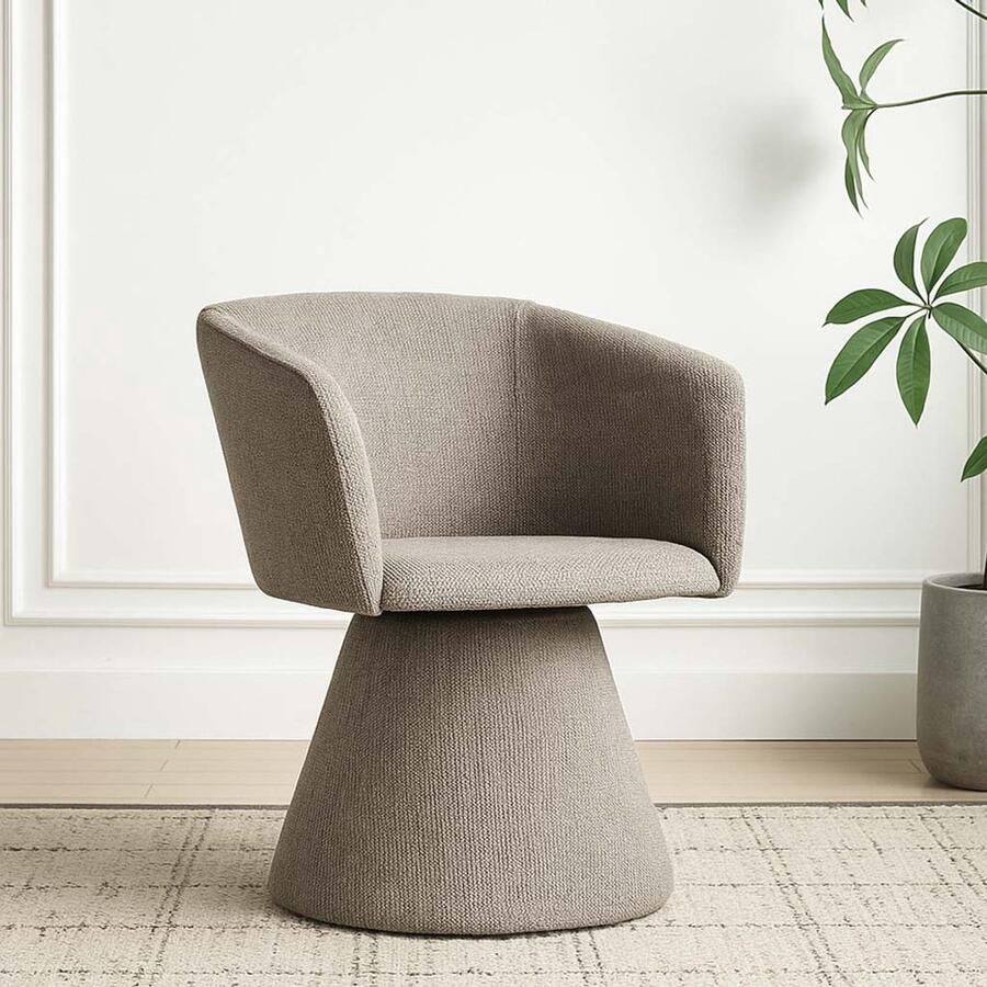 Milton & Oldbrook Eetkamerstoel Draaibaar Sezana Taupe