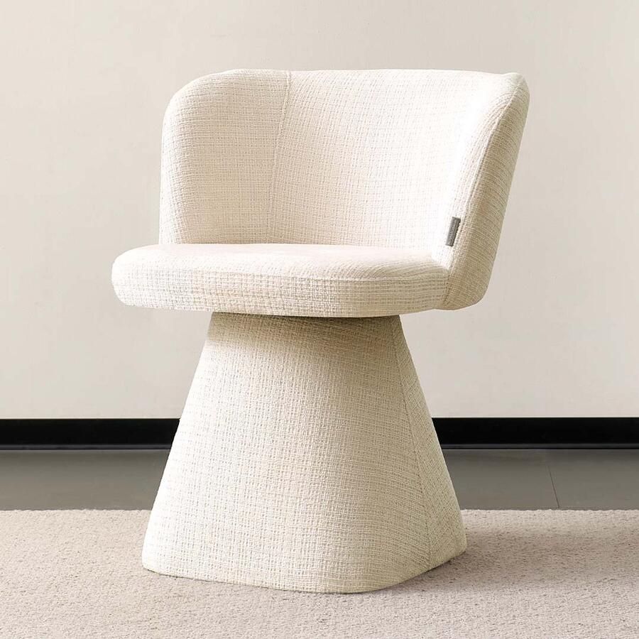 Milton & Oldbrook Eetkamerstoel Draaibaar Silistra Wit