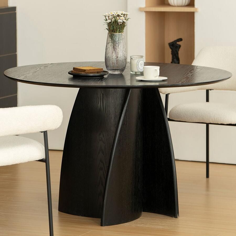 Milton & Oldbrook Eettafel Ø 120 cm Kerava Zwart