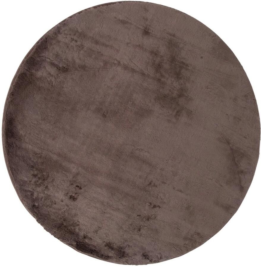 Milton & Oldbrook Fluffy Vloerkleed Ø 120 cm Pavia Taupe