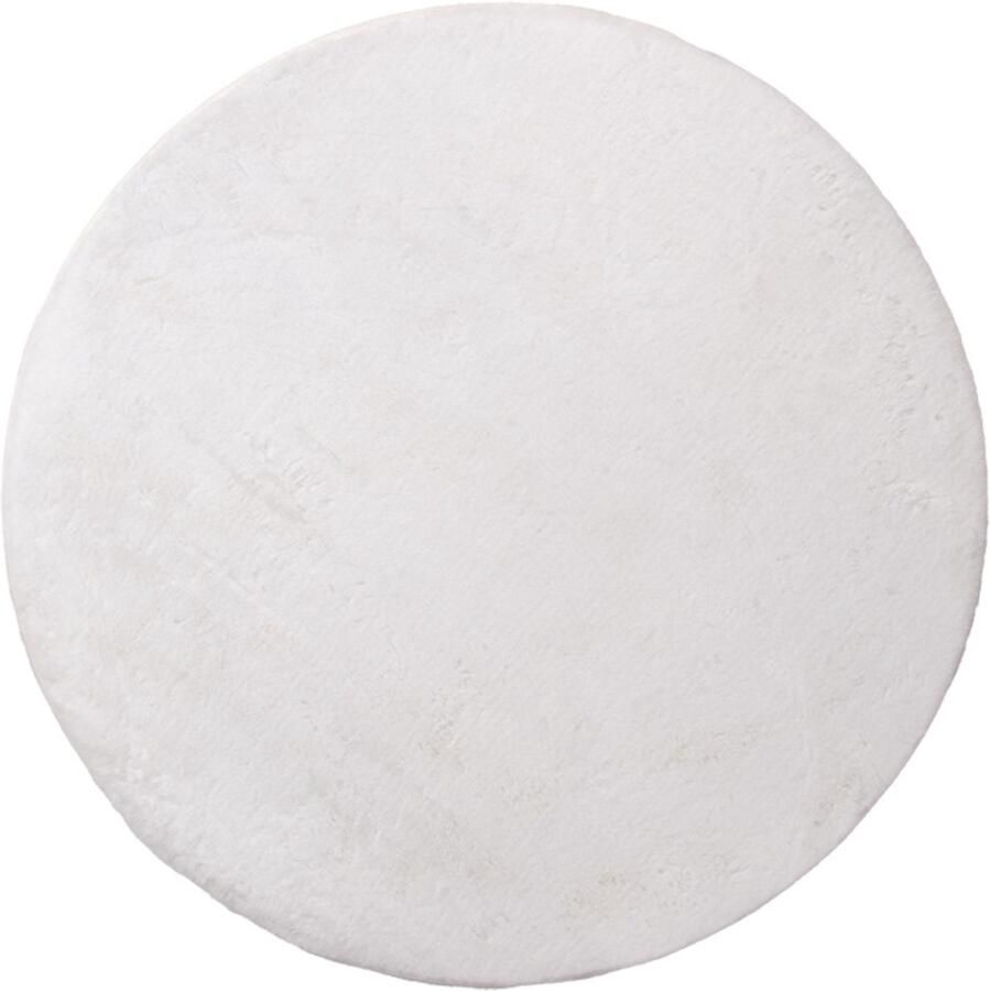 Milton & Oldbrook Fluffy Vloerkleed Ø 120 cm Pavia Wit