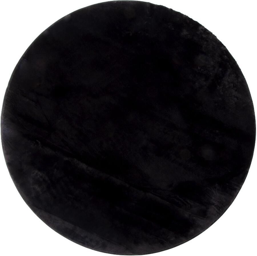 Milton & Oldbrook Fluffy Vloerkleed Ø 160 cm Pavia Zwart