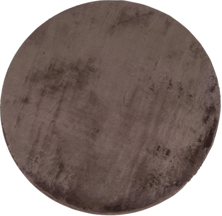 Milton & Oldbrook Fluffy Vloerkleed Ø 200 cm Pavia Taupe