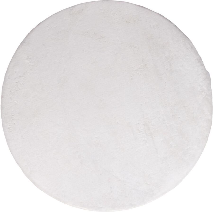 Milton & Oldbrook Fluffy Vloerkleed Ø 200 cm Pavia Wit