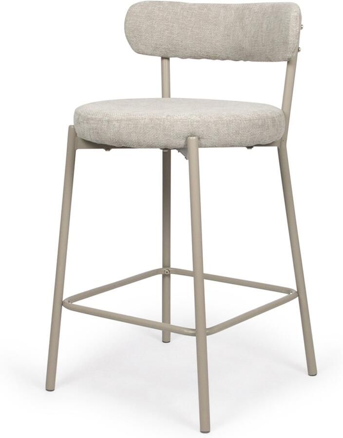 Milton & Oldbrook Lage Barkruk Izola Grijs