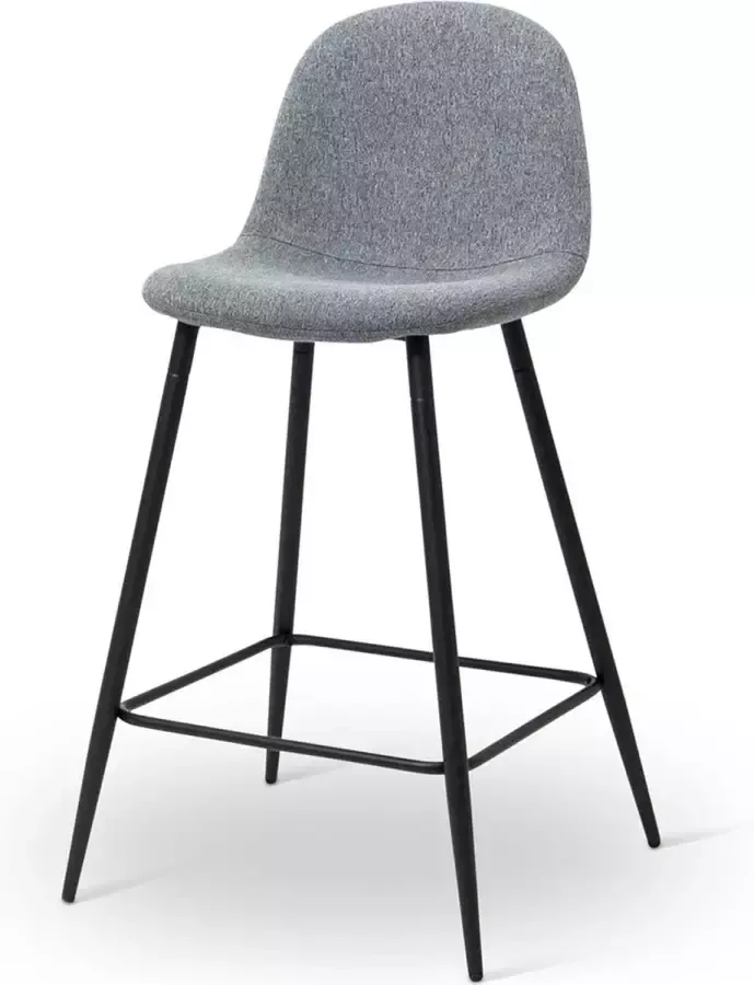 Milton & Oldbrook Lage Barkruk Milan Grijs