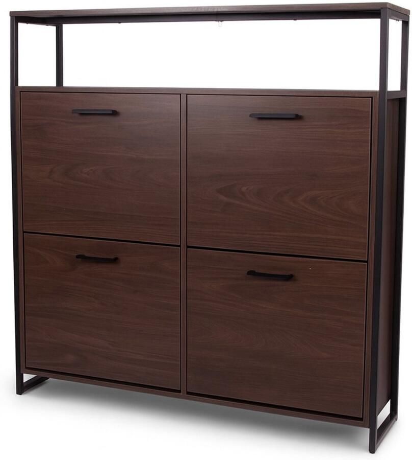 Milton & Oldbrook Schoenenkast Foggia Walnootlook