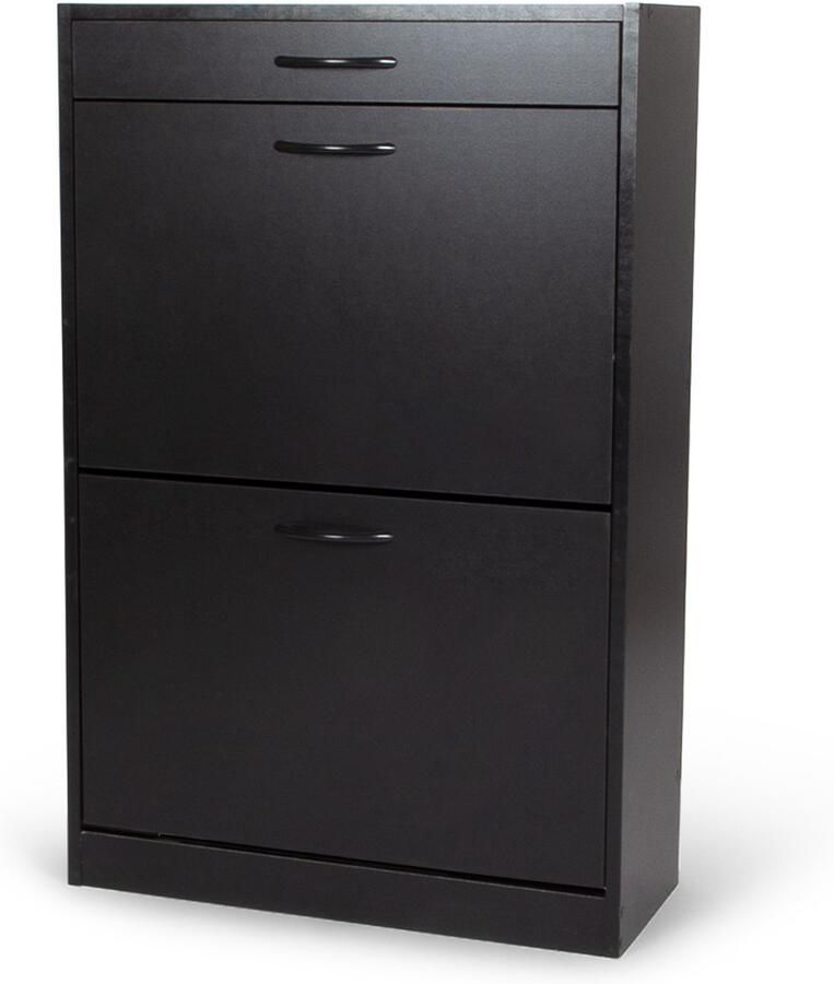 Milton & Oldbrook Schoenenkast Parma – met Lade – tot 8 Paar Schoenen – Zwart